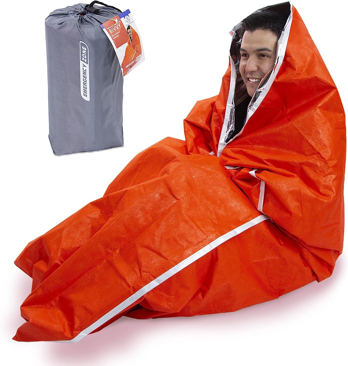 Heatstore Survival Products; Emergency Supplies: Blanket, Sleeping Bag, Tube Tent, 5-In-1 Whistle. Lightweight, Weather Protection, All Seasons, Compact, Durable. - Prep Shelter