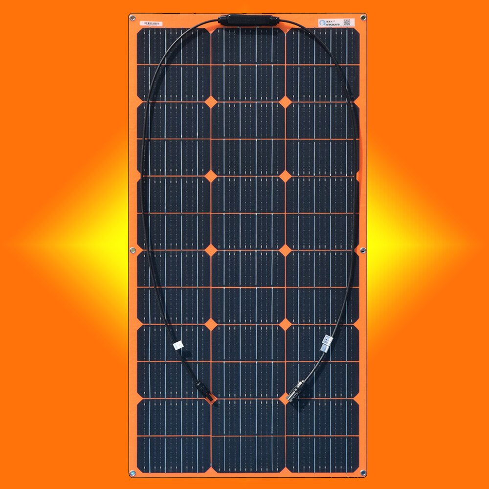 Solar Panel 12V 100W Kit Home Energy System Solar Battery Charger 10A Controller Car RV Boat Camper Caravan Photovoltaic 1000W - Prep Shelter