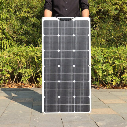 Solar Panel 12V 100W Kit Home Energy System Solar Battery Charger 10A Controller Car RV Boat Camper Caravan Photovoltaic 1000W - Prep Shelter