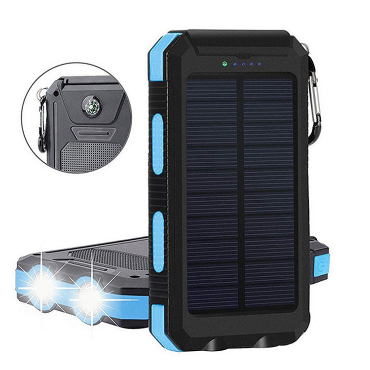 Solar Power Bank Outdoor Portable Compass Mobile