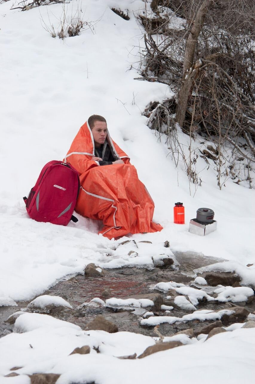 Heatstore Survival Products; Emergency Supplies: Blanket, Sleeping Bag, Tube Tent, 5-In-1 Whistle. Lightweight, Weather Protection, All Seasons, Compact, Durable. - Prep Shelter