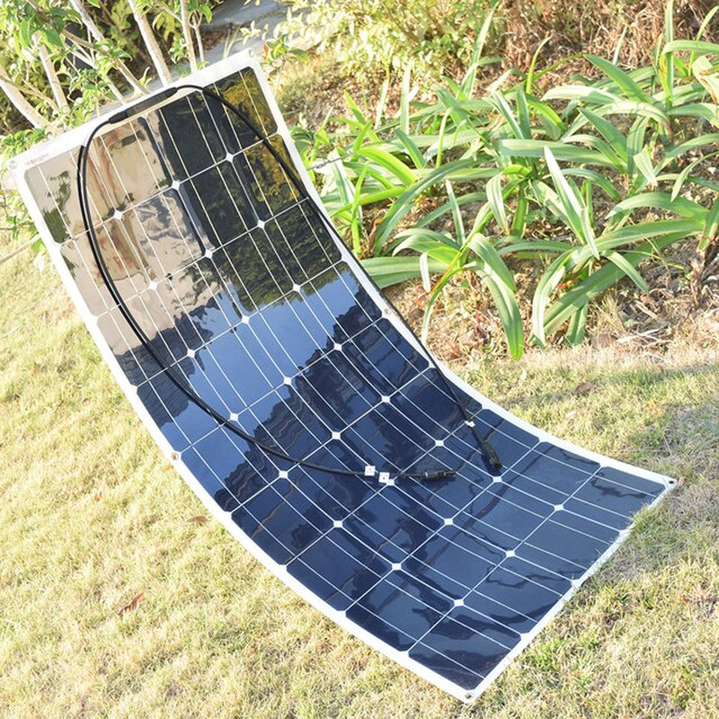 Solar Panel 12V 100W Kit Home Energy System Solar Battery Charger 10A Controller Car RV Boat Camper Caravan Photovoltaic 1000W - Prep Shelter